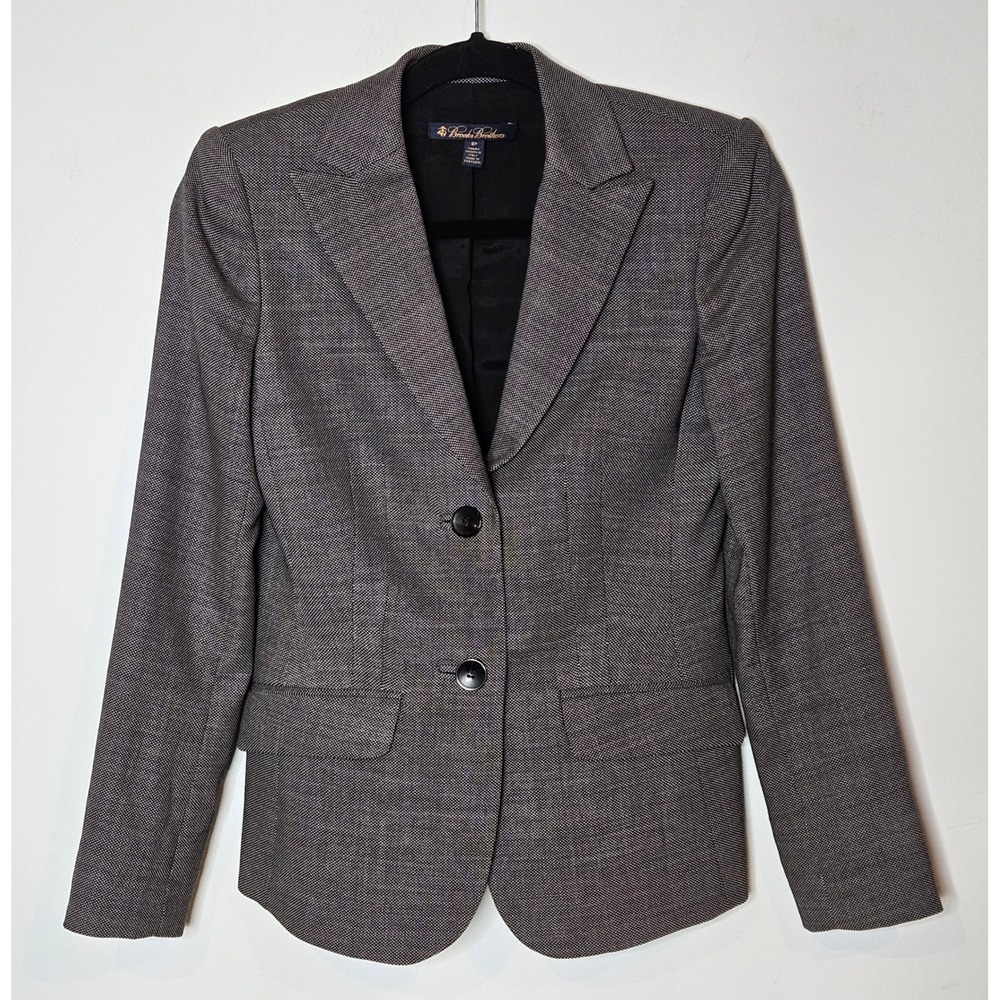 Brooks‎ Brothers Loro Piana Stretch Wool Blazer Fabric Woven Italy 8P Career Lux
